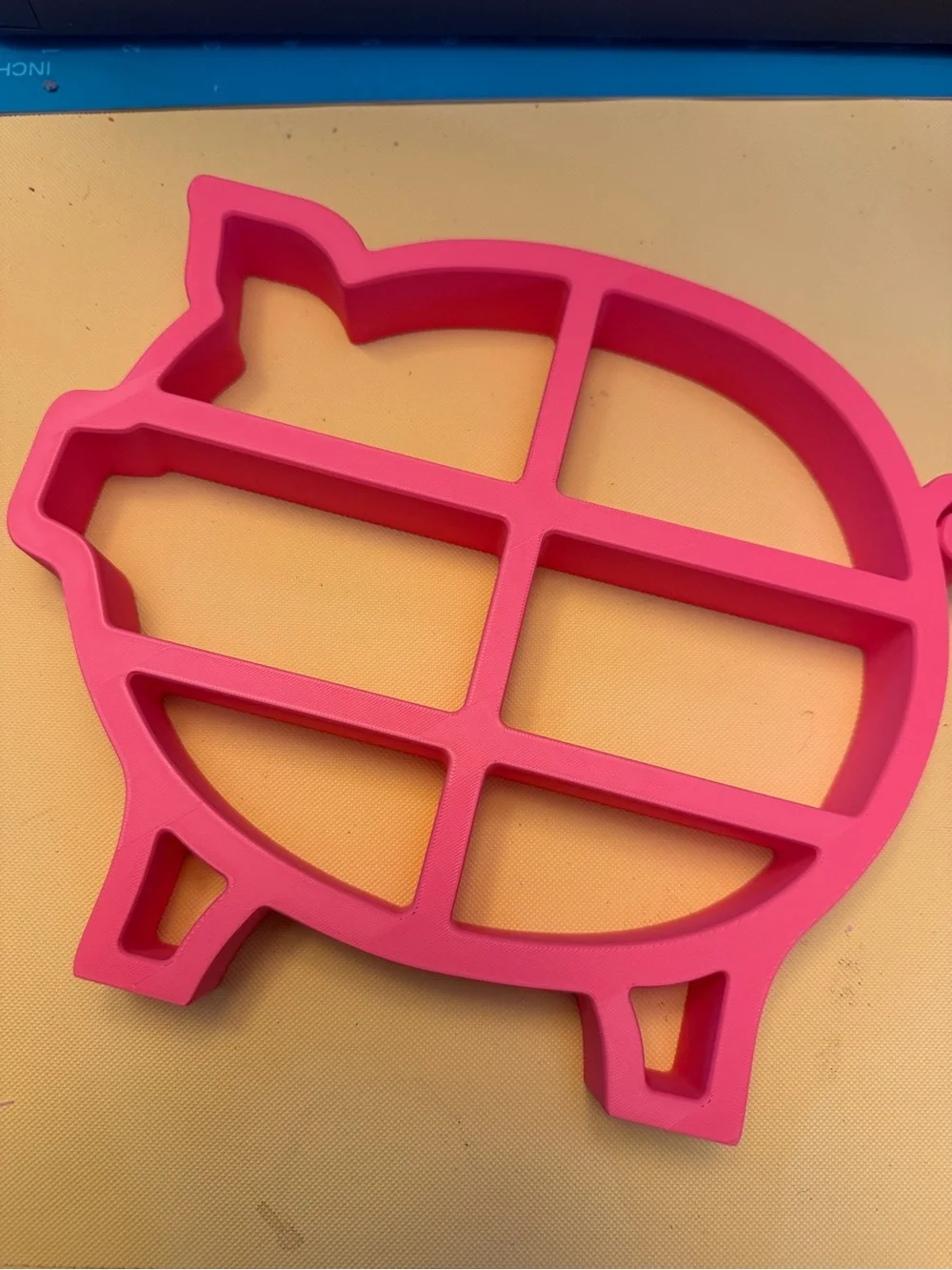 Pig-Shaped Shelf miniature display table shelf or wall display!